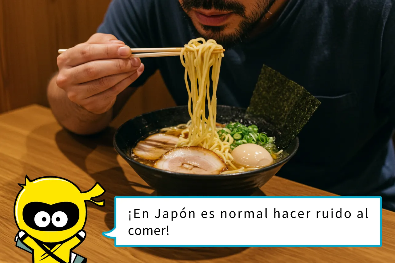 ¡En Japón es normal hacer ruido al comer!