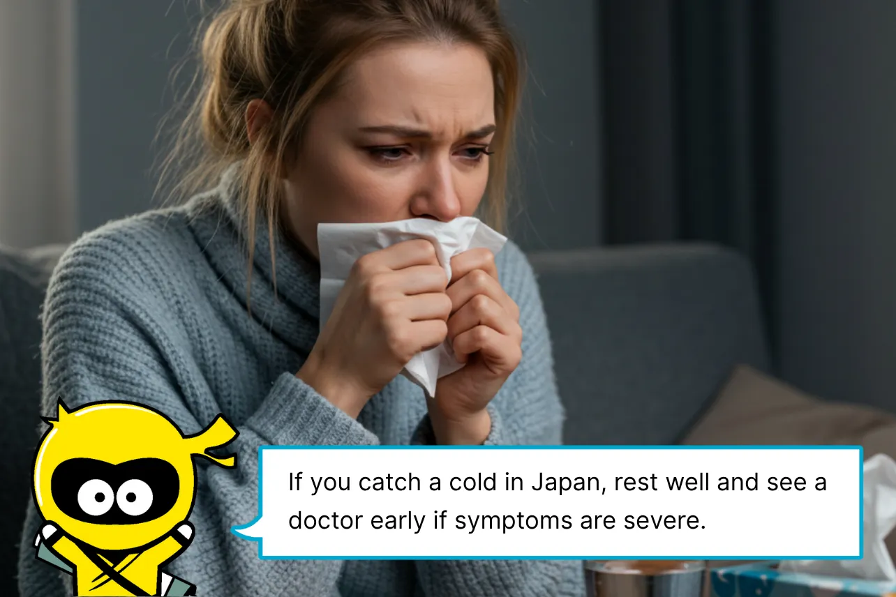 If you catch a cold in Japan, rest well and see a doctor early if symptoms are severe.